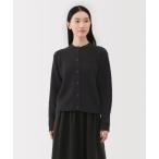 ショッピングボレロ カーディガン 婦人　ウール混ブークレクルーネックカーディガン レディース