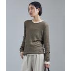 tシャツ カーリーレースロングスリーブTシャツ レディース