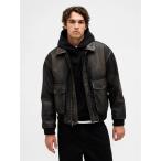 コート ジャケット リサイクル ヴィーガンレザー ボンバージャケット メンズ