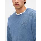 ショッピングGAP セーター ニット Gapロゴ リラックスフィット リブ クルーネックセーター メンズ レディース