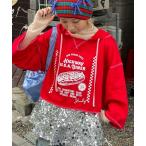 パーカー 「HELLO.SANFRANCISCO/ハローサンフランシスコ」フーディープリントパーカー レディース