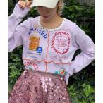 tシャツ 「HELLO.SANFRANCISCO/ハローサンフランシスコ」パッチワークプリントトップス レディース