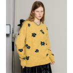 ニット セーター Many Flower Knit Pullover/メニーフラワーニットプルオーバー レディース
