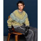 ニット セーター Fringe Feather Knit / フリンジフェザーニット レディース