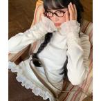 tシャツ レースフリルカットソートップス