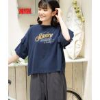 「niko and...」 半袖カットソー MEDIUM ネイビー レディース
