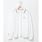 [FILA] рубашка-поло с длинным рукавом L белый мужской 