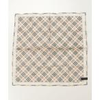 ショッピングハンカチ 「BURBERRY」 チェック柄ハンカチ・ハンドタオル - ベージュ レディース