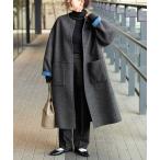 ノーカラーコート コート 「追加」S120ブレンドリバーシブルコート レディース