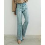 「anuans」 ブーツカットデニムパンツ 0 ライトブルー レディース