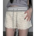 パンツ レースフリルショートパンツ レディース