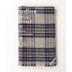 ショッピングショール 「Acne Studios」 チェック柄ストール - ベージュ レディース