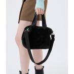 トートバッグ FUR E/W TOTE ブラックフラッフィーファー レディース