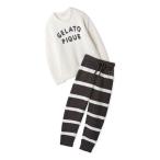 パジャマ 「HOMME」パウダーロゴジャガードプルオーバー＆ロングパンツセット メンズ