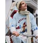 パジャマ 「HOLIDAY」「HOMME」スキーベアジャガードプルオーバー メンズ