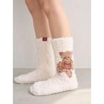 ルームウェア 部屋着 「HOLIDAY」ジェラートスノーベアジャガードソックス レディース