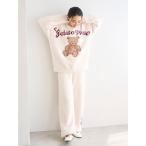 パジャマ ルームウェア 「HOLIDAY」ジェラートスノーベアジャガードロングパンツ レディース