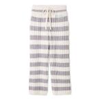 ショッピングパジャマ レディース パジャマ ルームウェア ベビモコリブボーダーパンツ レディース