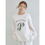 パジャマ ルームウェア パウダーエンブレムモチーフプルオーバー レディース