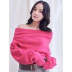 ニット セーター 「HIGH QUALITY」フォックスカシミヤオフショルプルオーバー レディース