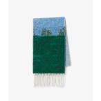 ショッピングマフラー マフラー ストール ランドスケープモチーフアルパカウールマフラー レディース メンズ