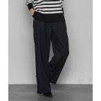 ショッピング楽 パンツ 「一瞬で楽とキレイを叶える」裏起毛イージーワイドパンツ「手洗い可能」 レディース