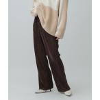  брюки [ собственный cut возможность ] легкий плиссировать велюр брюки 611238 женский 