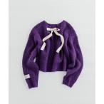 ショッピングリボン ニット セーター 「WILLIAM B.ELIOTT」バックリボンニットプルオーバー レディース