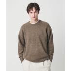 セーター ニット ブラッシュド ヤク クルーネック ニット メンズ