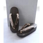 桐下駄 日本製 舟形焼き ニコアンティーク（M） レディース