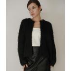 ショッピングロングカーディガン ニット セーター ロングヘアー ニット カーディガン KINO THE KEI レディース