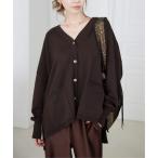 カーディガン 「WEB限定/追加2」ウォッシャブルワイドシルエットカーディガン レディース