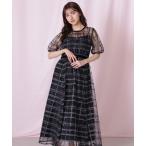 ワンピース ベロアリボンシアーワンピース