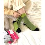  носки [ ammy. / Amy точка ] распределение цвета линия цвет ребра носки женский мужской 