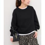 ショッピング新作 ニット セーター 「WEB限定追加」「25AW新作」スウェットライクベーシックニット レディース