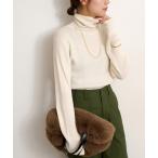 ニット セーター 「追加3」スイスオーガニックコットンタートルネックプルオーバー レディース