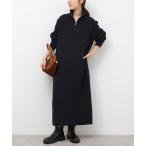 ワンピース 「WEB限定追加」スウェットライクハーフジップワンピース