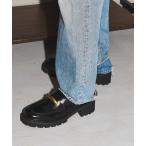 ローファー GRISEメタルモチーフタンクソールローファー レディース