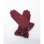 手袋 カメオリボンレースフリル手袋 レディース