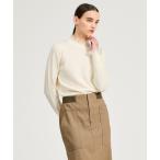 ショッピングフリル ニット セーター ESTNATION / スモッキングフリルネックニット レディース