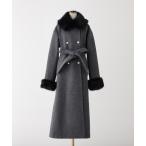 コート チェスターコート 「HolidayCollection」フェイクファー付きロングコート レディース