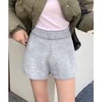 パンツ ニットショートパンツ レディース