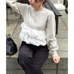 ニット セーター バルーンティアードプルオーバー レディース