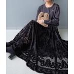 ショッピングパーティ スカート チュールジャガードロングスカート