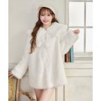 コート アウター 「Holiday collection」フェイクファーミドルコート レディース