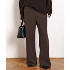 ショッピングブラウン スラックス パンツ 追加エラスティックパンツ(ブラウン） レディース