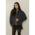 ブルゾン アウター Logo Wool Blouson /ロゴ刺しゅうウールブルゾン レディース