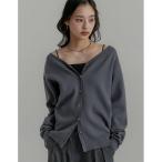 カーディガン 「2025 WINTER PRE ORDER」無地orアーガイル2WAYジャガードニットカーディガン レディース