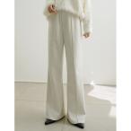 パンツ 「2025 WINTER PRE ORDER」「アンチピリング」「毛玉になりにくい」「低身長/高身長サイズ有」微起毛キックフレアパンツ レディ