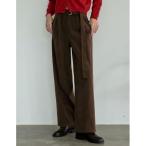  брюки [2025 WINTER PRE ORDER][ низкий рост / высота рост размер иметь ] Random вельвет ремень имеется широкий распорка брюки женский 